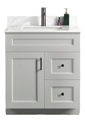 Pine Wood Vanity - 30" Single Sink