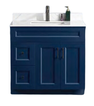 Pine Wood Vanity - 36" Single Sink