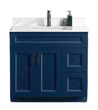 Pine Wood Vanity - 36" Single Sink