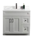 Pine Wood Vanity - 36" Single Sink