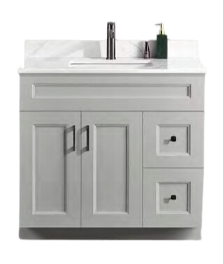 Pine Wood Vanity - 36" Single Sink