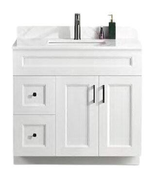 Pine Wood Vanity - 36" Single Sink