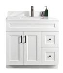 Pine Wood Vanity - 36" Single Sink
