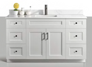 Pine Wood Vanity - 60" Single Sink