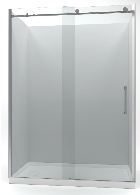 Sliding Shower Door - Round Tube Track