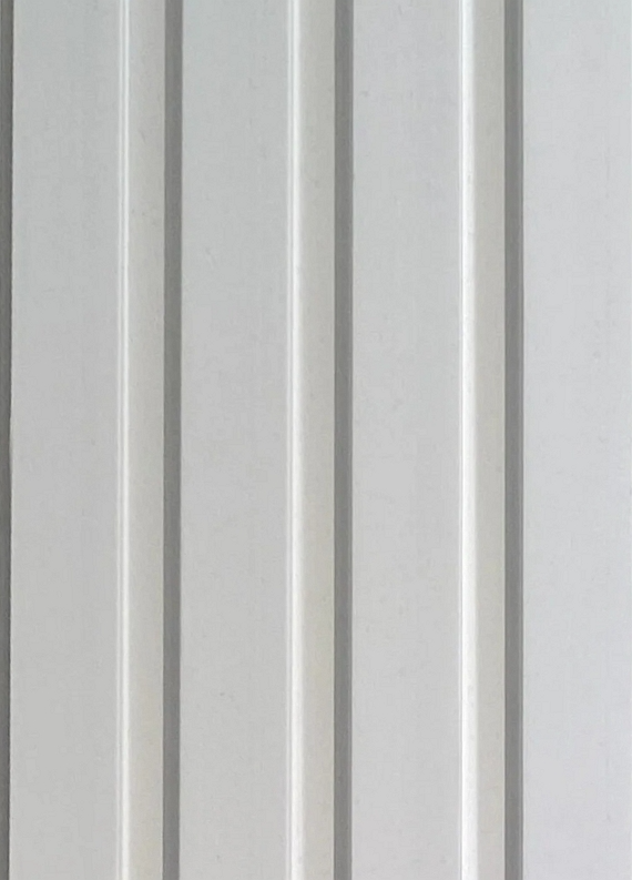 Fluted Wall Panel - Soft Touch - White